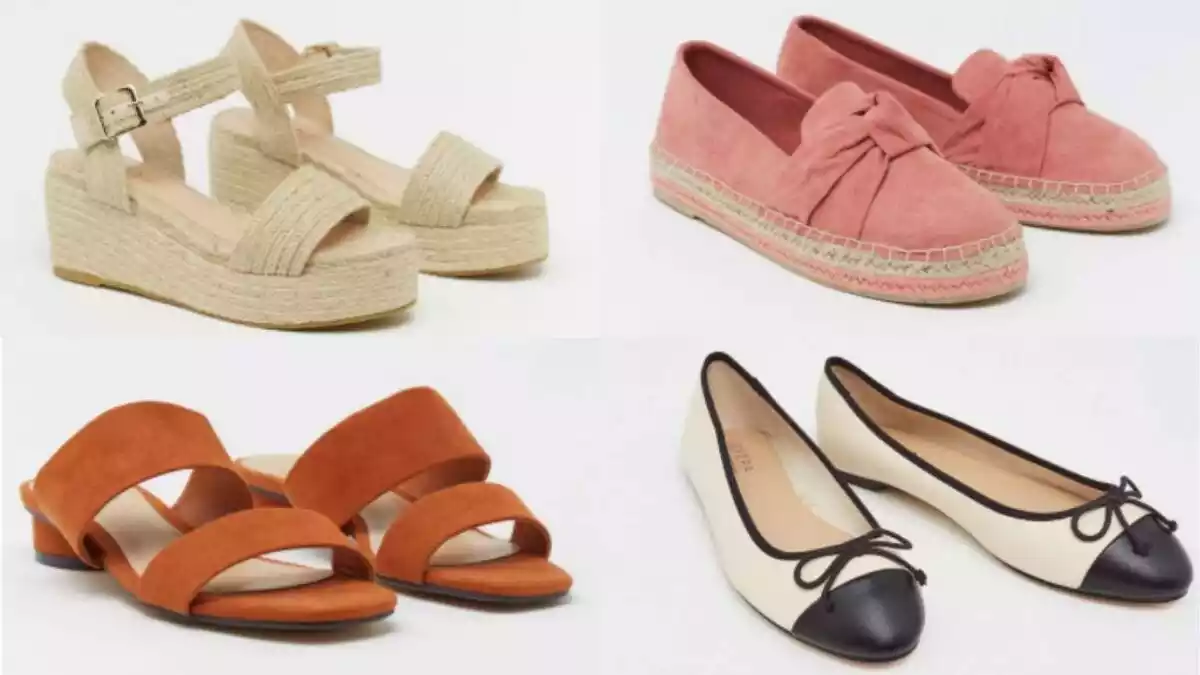 Cuatro zapatos de la colección primavera-verano 2020 de Sfera