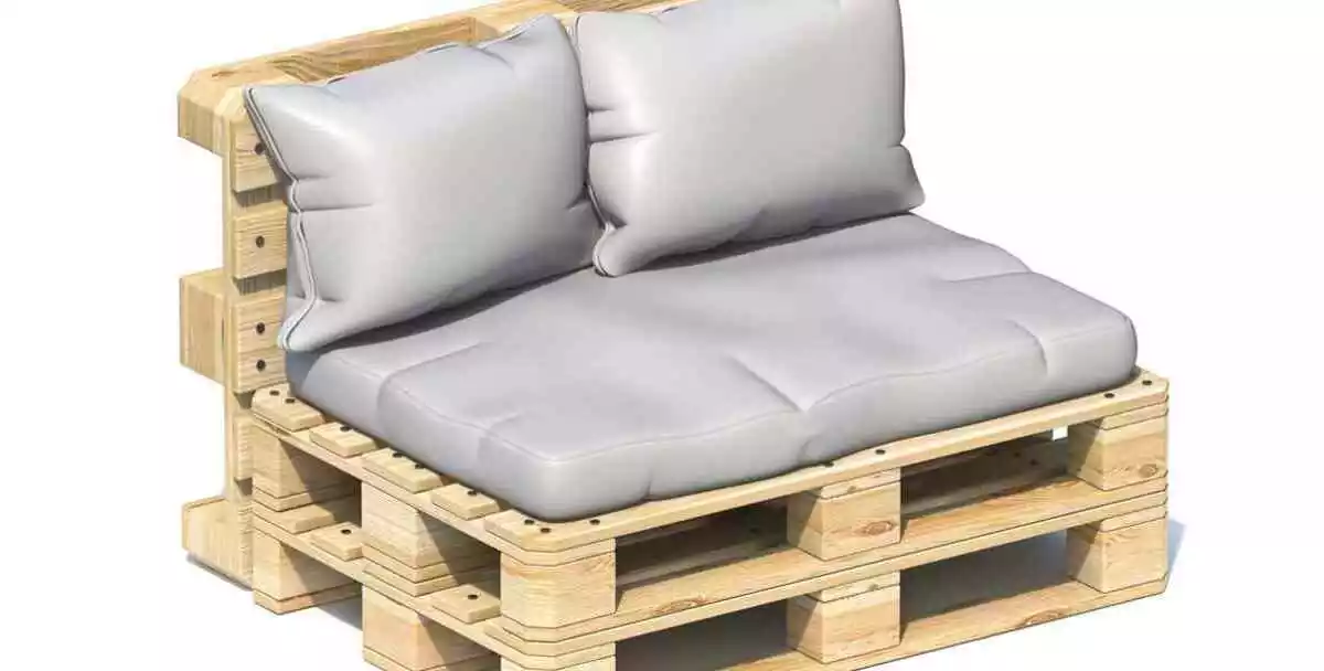 Un sillón reciclado hecho con palés