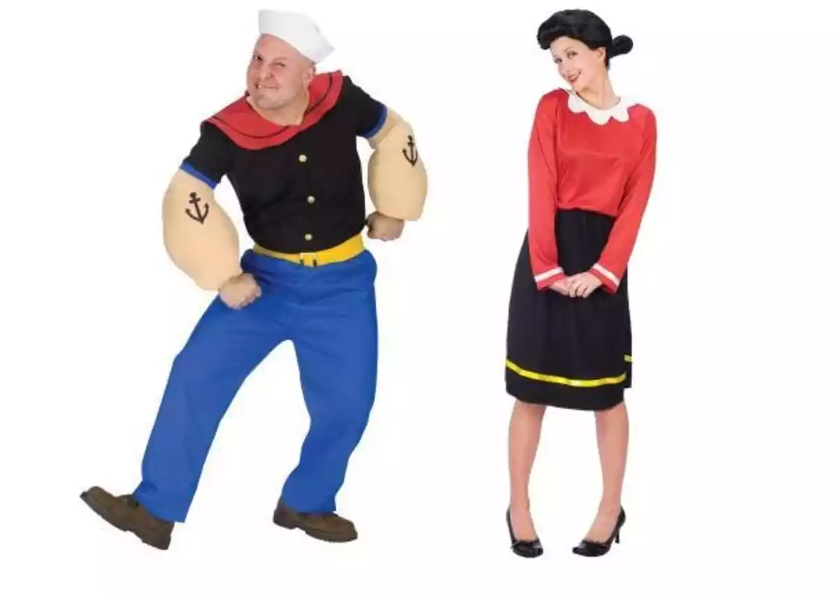 Disfraz de Popeye y Olivia